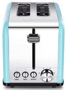KEEMO Toaster 2 Slice, Retro Small Toaster with Bagel review
