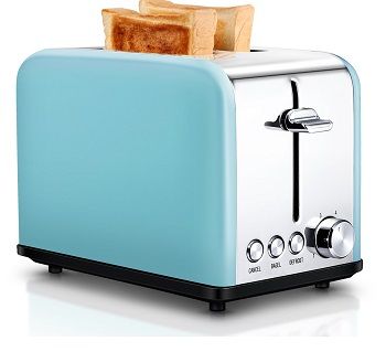 KEEMO Toaster 2 Slice, Retro Small Toaster with Bagel