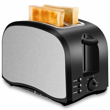 CUSIBOX 2 Slice Toaster Wide Slot Toaster 2 Slice