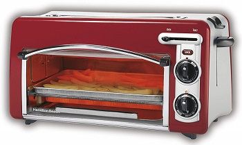 Hamilton Beach Toastation Oven with 2-Slice Toaster Combo red review