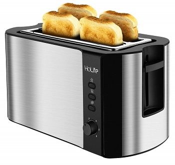 HoLife 4 Slice Long Slot Toaster Best Rated Prime