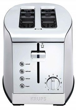 KRUPS KH732D50 2-Slice Toaster, Stainless Steel Toaster