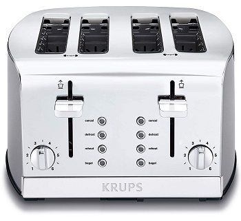 Krups KH734D Stainless Steel 4-Slot Toaster-reviewed
