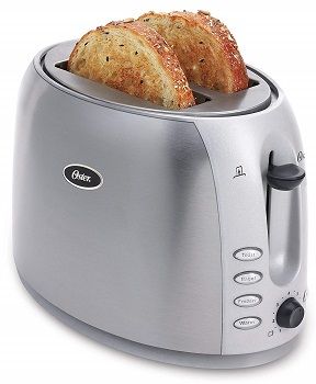 Oster 2-Slice Toaster, Brushed Stainless Steel (006594-000-000)