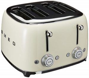 Smeg 4 Slot Toaster Cream TSF03 CRUS