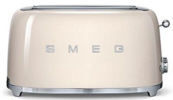 Smeg TSF02CRUS 50's Retro Style Aesthetic 4 Slice Toaster