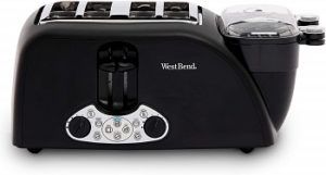 West Bend TEM4500W 4-Slice Toaster With Egg Poacher