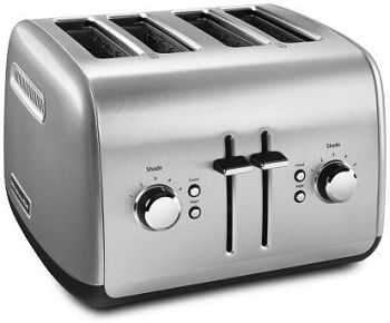 KitchenAid KMT4115CU 4-Slice Toaster In Contour Silver review