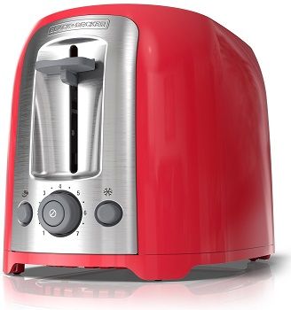 Black And Decker 2-Slice Toaster In Red Tr1278rm